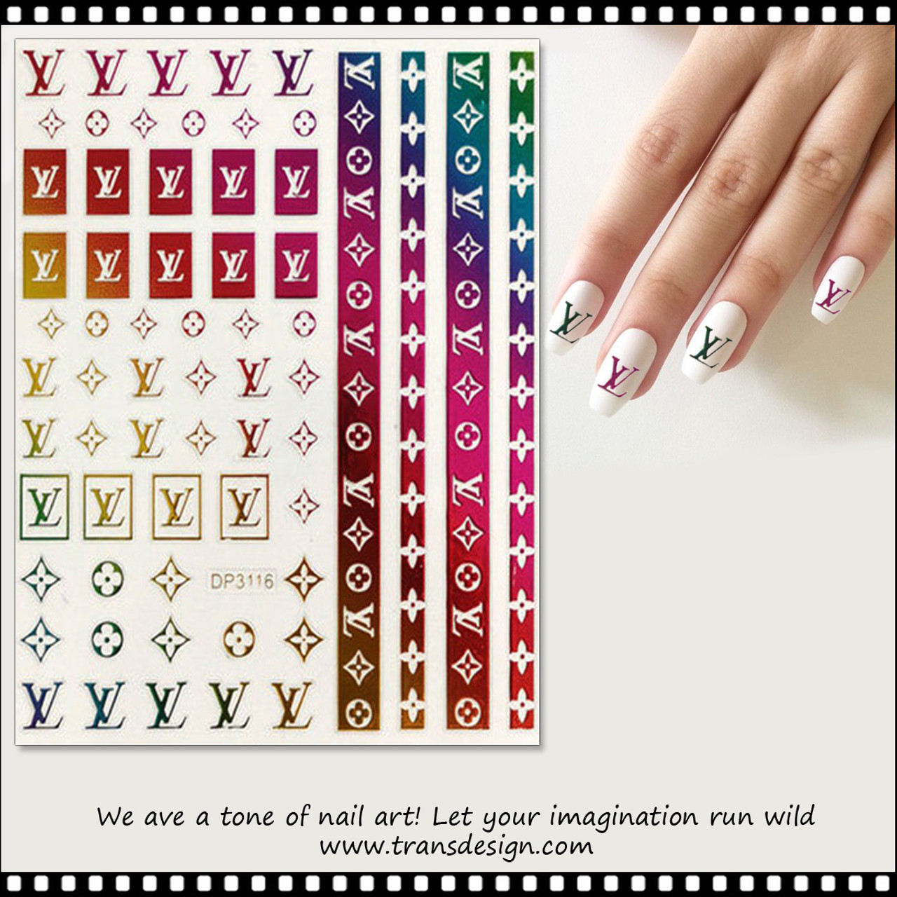 NAIL STICKER Brands Name, LOUIS VUITTON #729