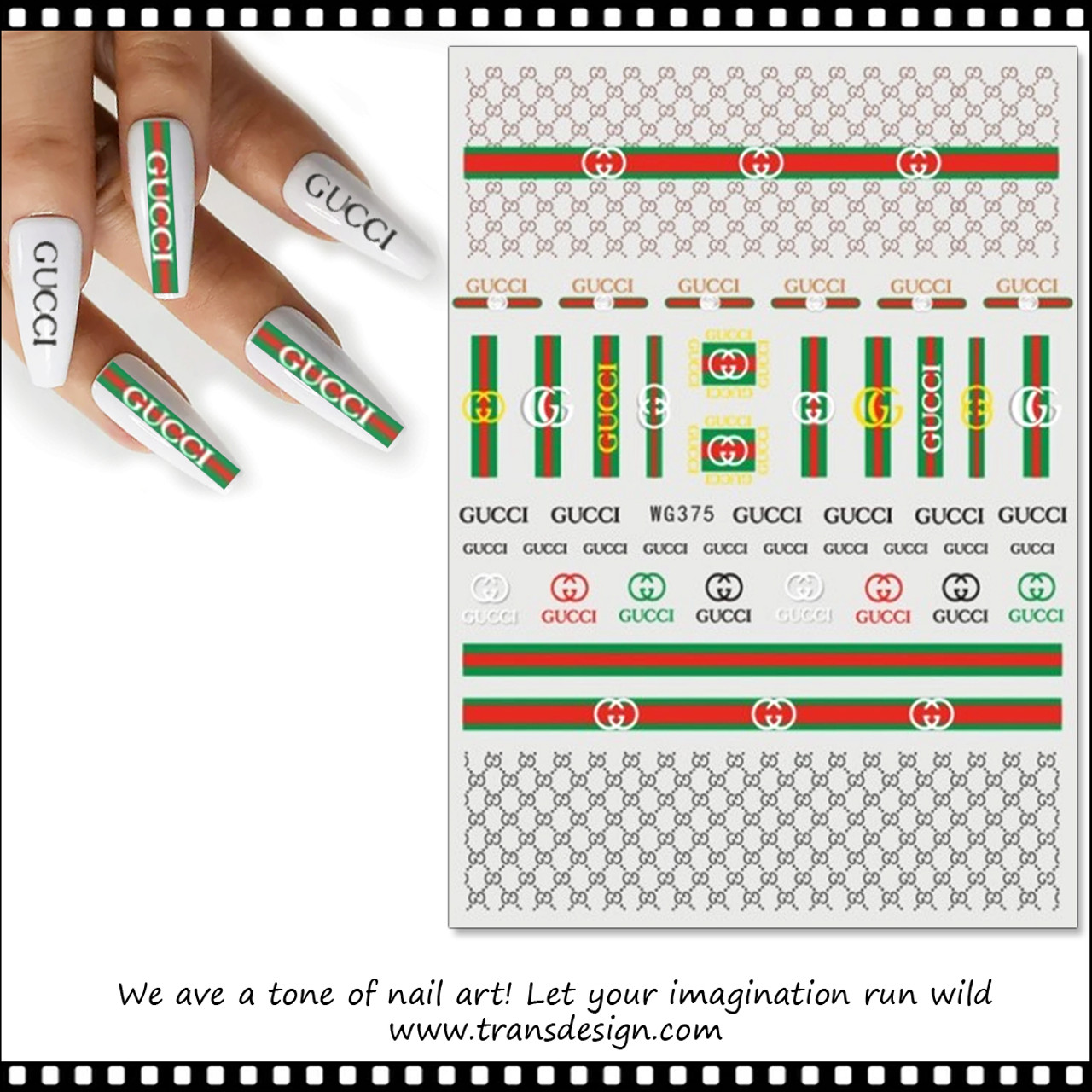 NAIL STICKER Brands Name, LOUIS VUITTON #WG373 - TDI, Inc