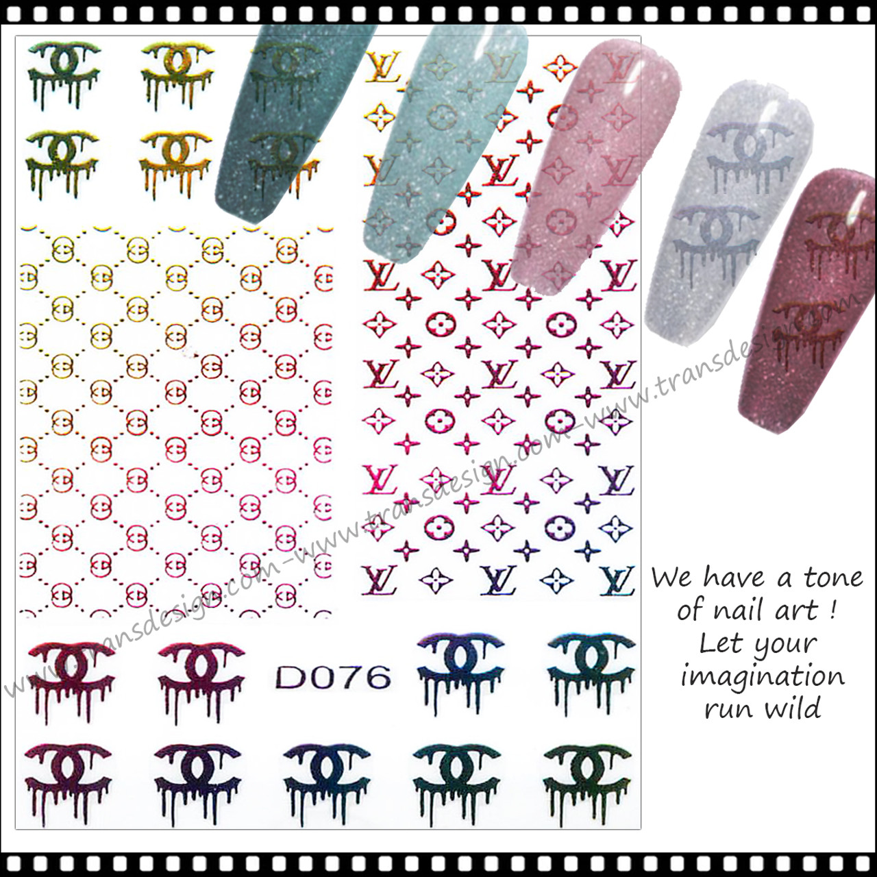 NAIL STICKER Brands Name, LOUIS VUITTON #729