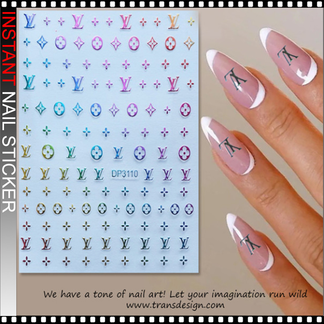 NAIL STICKER Brands Name, Colorful LOUIS VUITTON #DP3110 - TDI, Inc