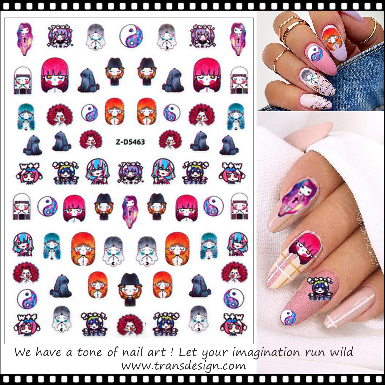3D nail design slider 3D/20 nail art sticker decal from Fashion Nails –  BEAUTY IMAGINE SPACE