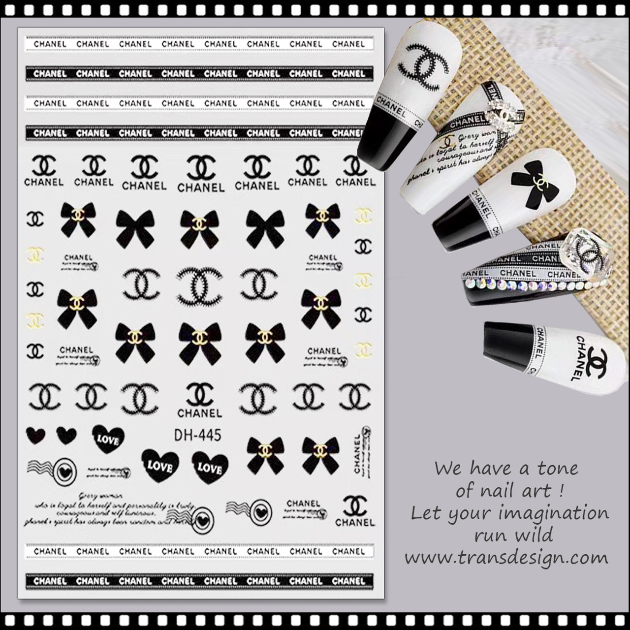 NAIL STICKER Brands Name, Assorted #DH-450 - TDI, Inc