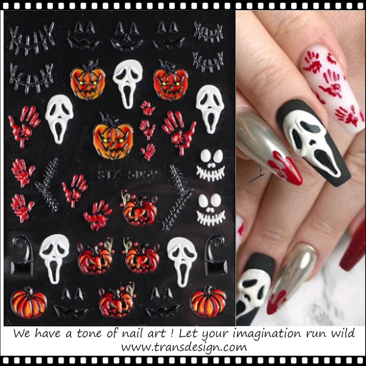 Halloween Nail Art Stickers – DND Gel USA