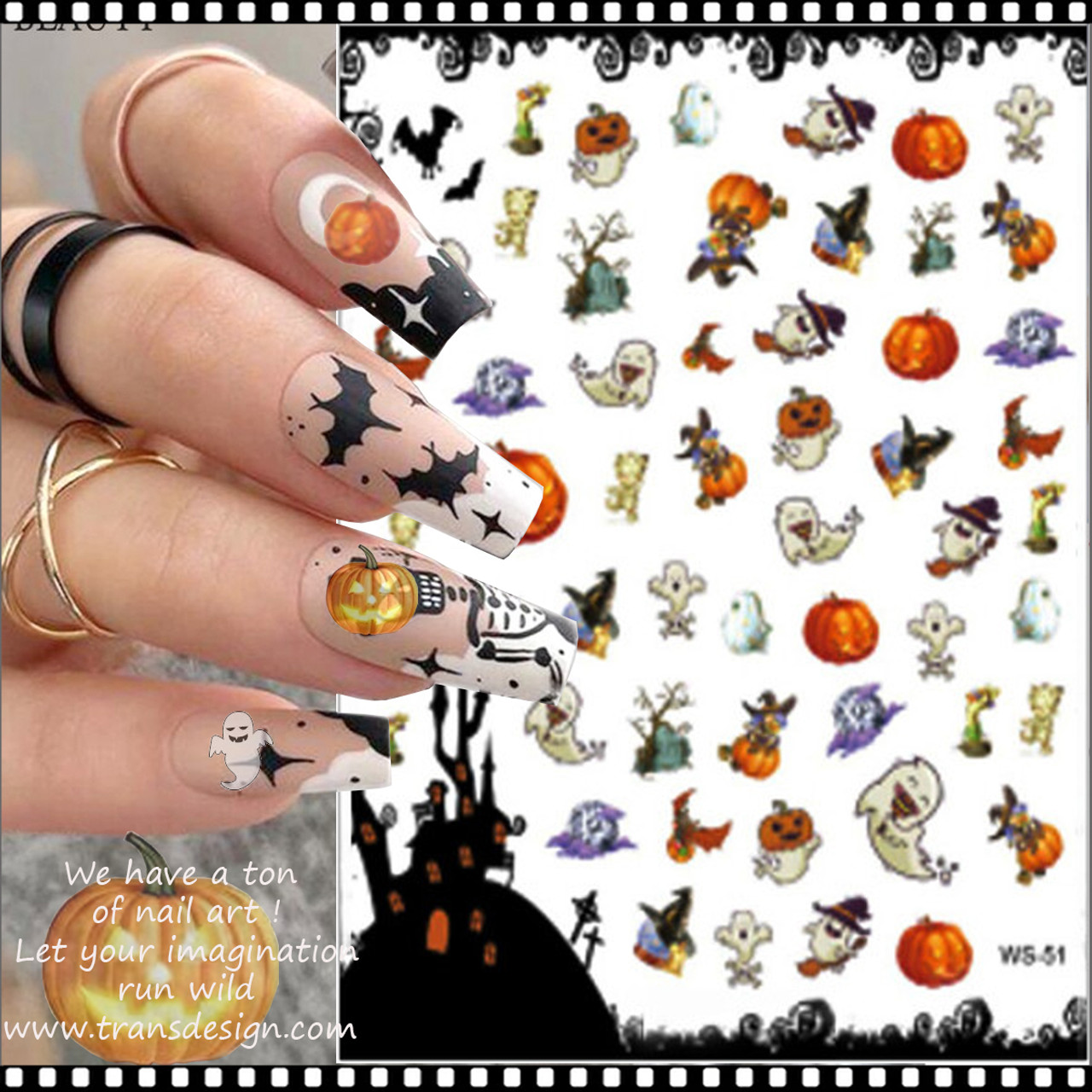 NAIL STICKER Halloween, Brands Name #JO-1904 - TDI, Inc