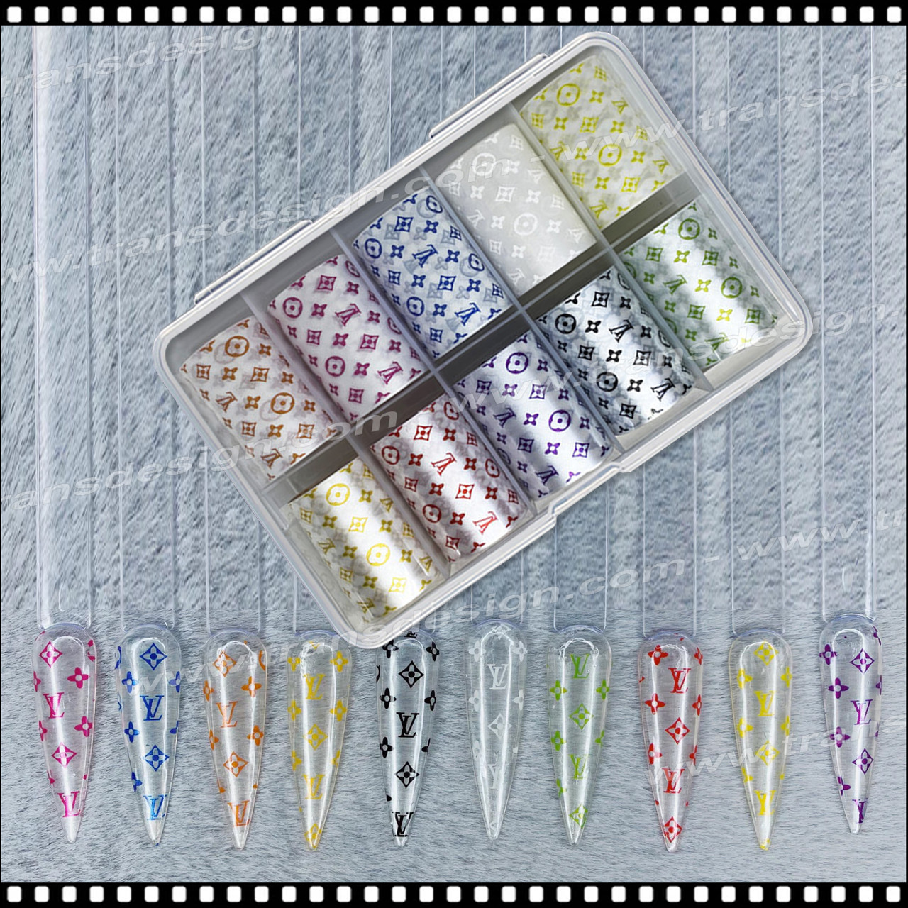 LV Colorful Nail Foil