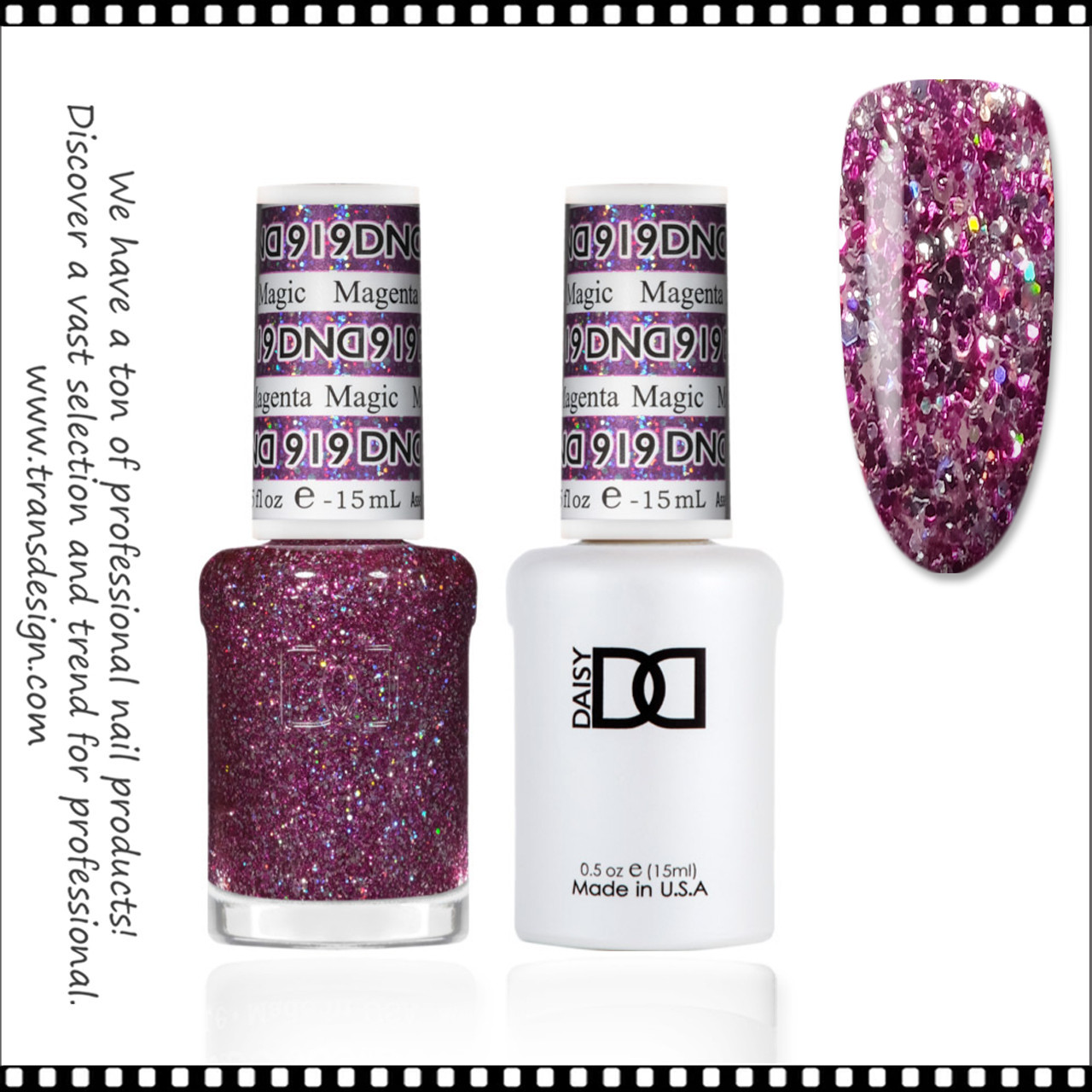 DND Gel Polish Duo - #919 Magenta Magic - TDI, Inc