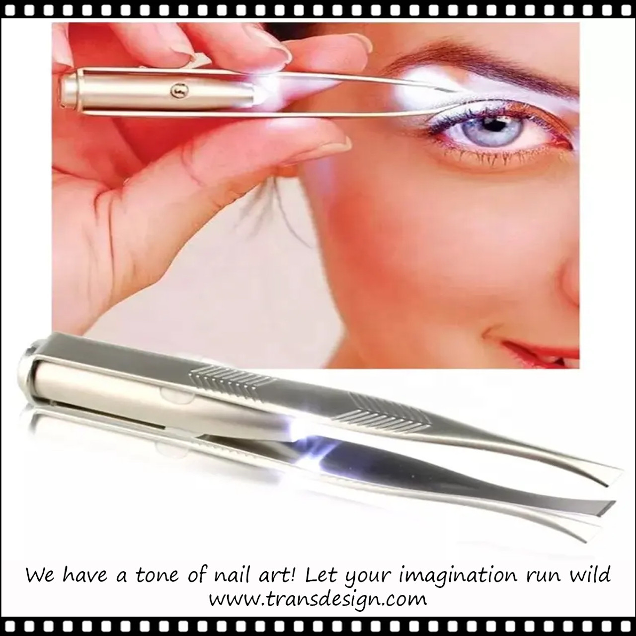 Lighted Tweezers for Precision Hair Removal Men Women, Makeup Eyelash  Eyebrow Hair Removal Tweezers Illuminating, Stainless Steel with LED Light  Eyebrow Clip - Black 