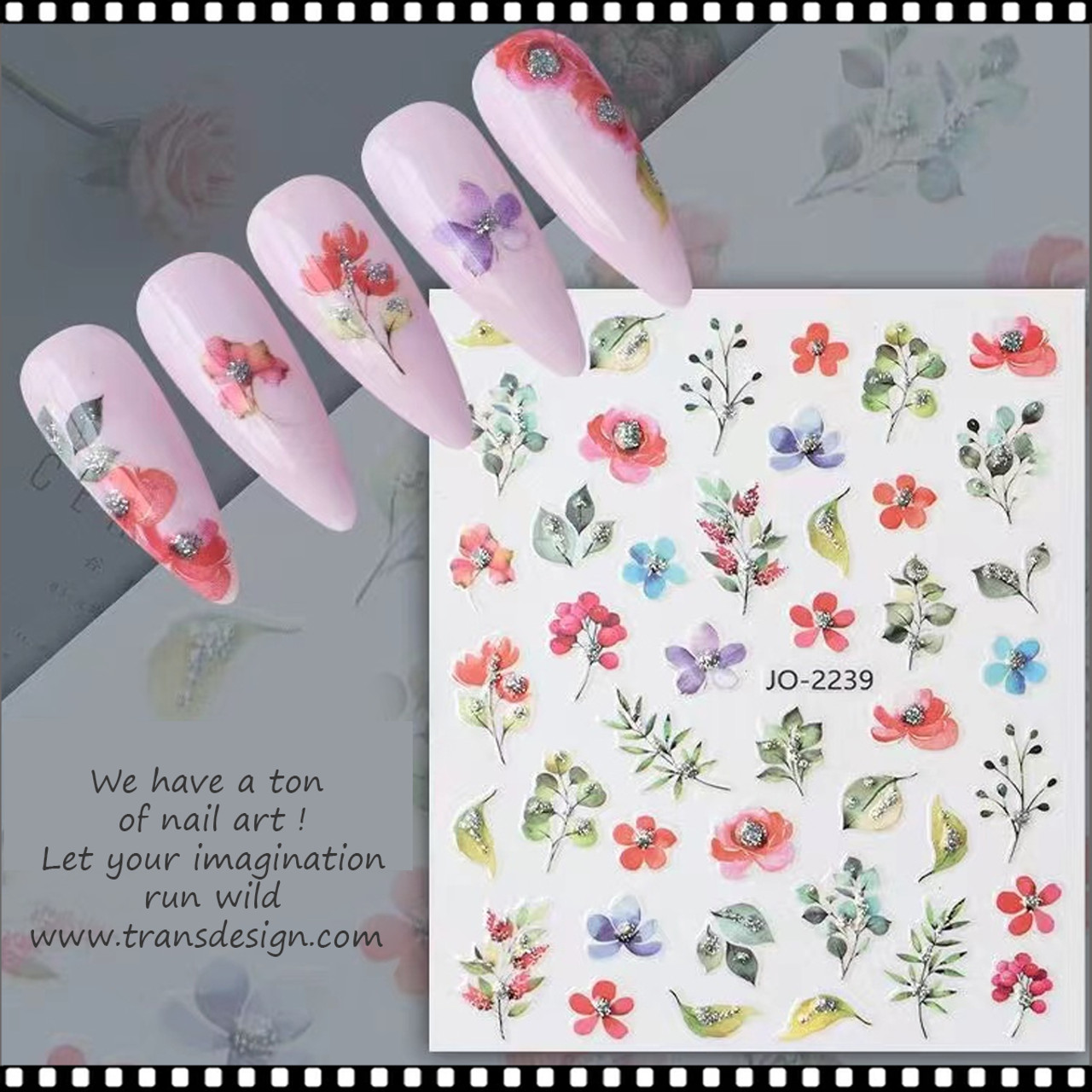 Colorful Retro Flowers Waterslide Nail Decals Flower Water Slide Nail  Decals Floral Nail Stickers Flower Nail Art Flower Nails - Etsy | Flower  nails, Retro nails, Flower nail designs