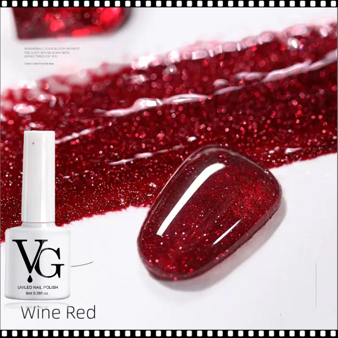New Year Red Series Gel Nail Polish, Spring Summer Wine Red Gel Polish,  UV/LED Lamp Needed, For Home Salon Nail Art DIY | SHEIN ASIA