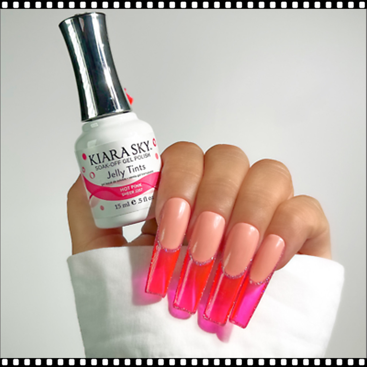 新品即決 KIARA SKY Inc TDI, - #J207 0.5oz. Pink Hot TINTS JELLY ネイルアート用品(筆など)