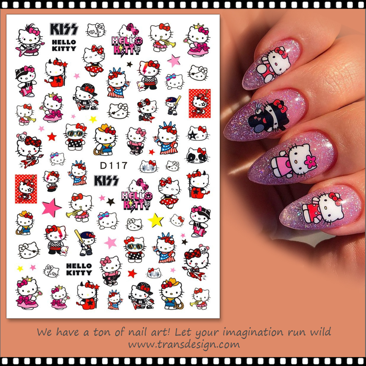 Makeup, Hello Kitty Nail Foil