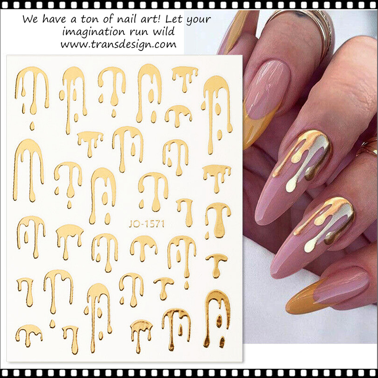 Amazon.com: 9 Sheets Gold Nail Art Stickers Decals, Flower Nail Stickers 3D  Holographic Laser Flowers Leaf Abstract Face Nail Design Spring Summer  Sticker for Women Acrylic Nails Decorations Supplies : Beauty &