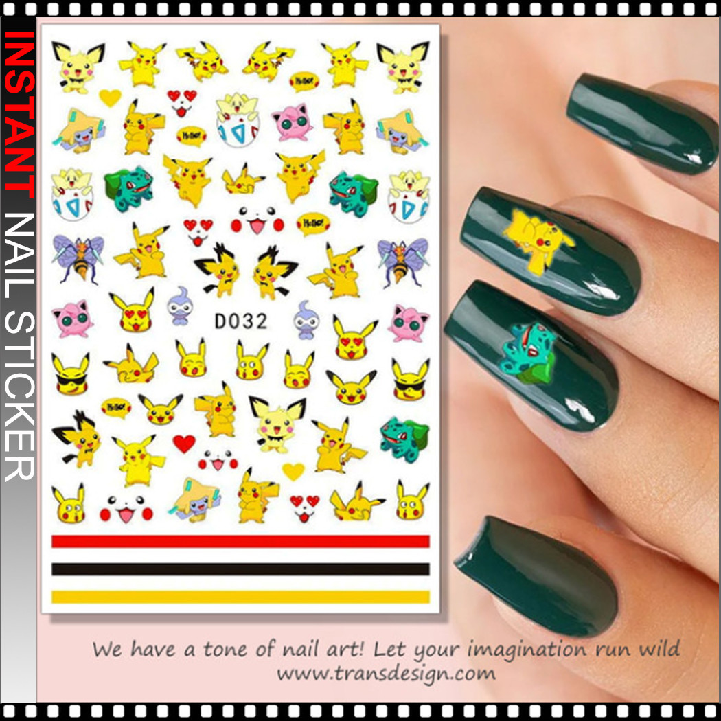 NAIL STICKER Cartoon POKEMON #D032 - TDI, Inc