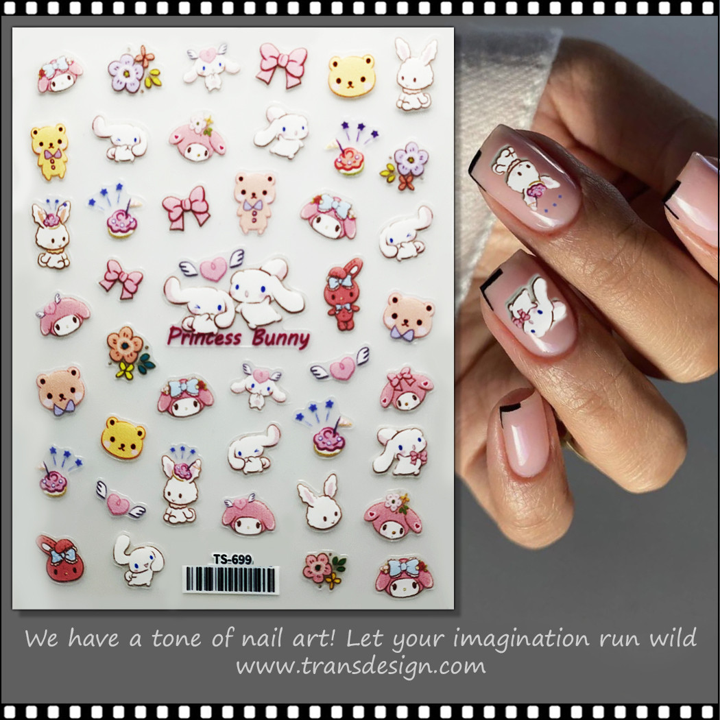 NAIL STICKER Sanrio My Melody & Cinnamoroll #TS-699 - TDI, Inc