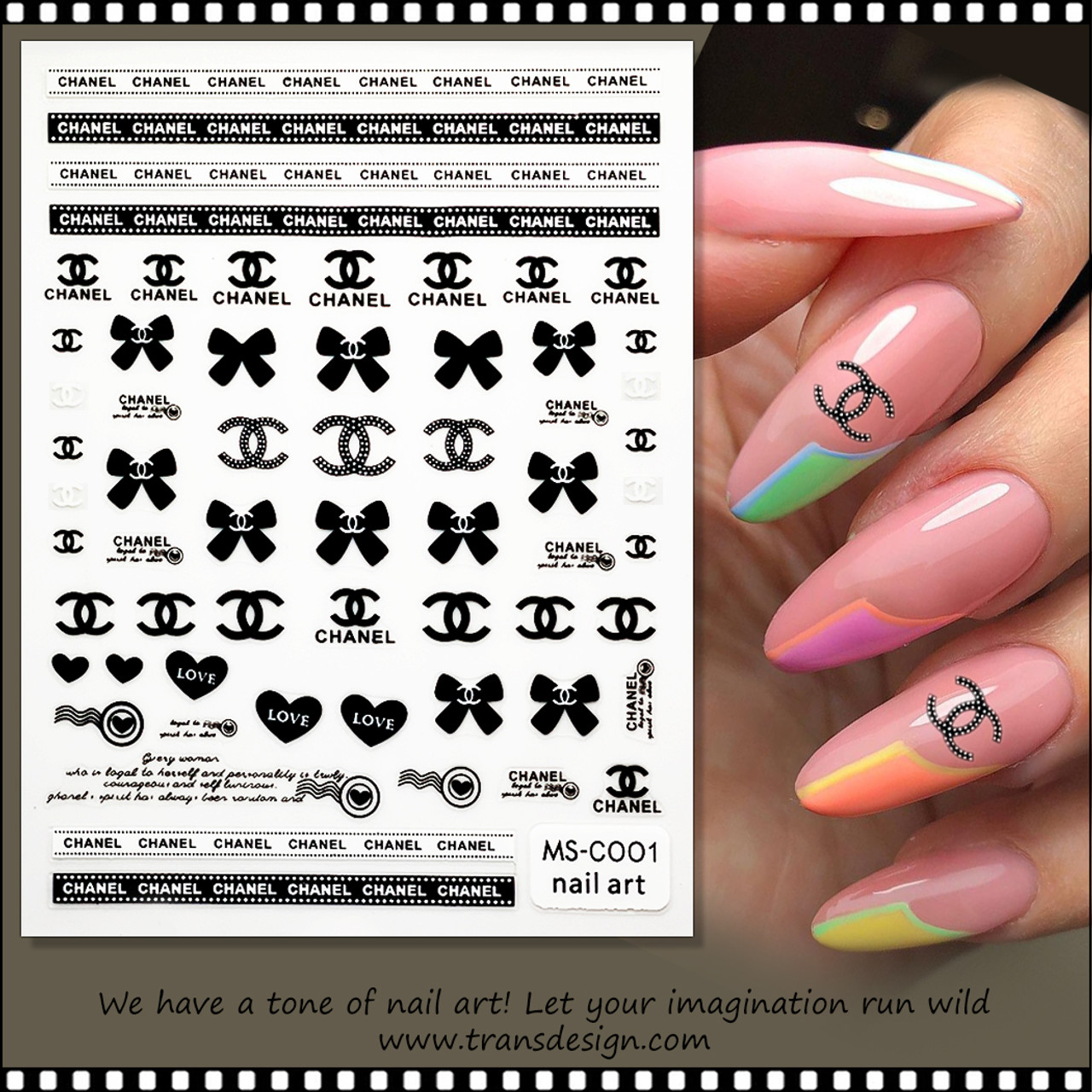 New year 2020 pink  milky white acrylic nails with Chanel logo  YouTube