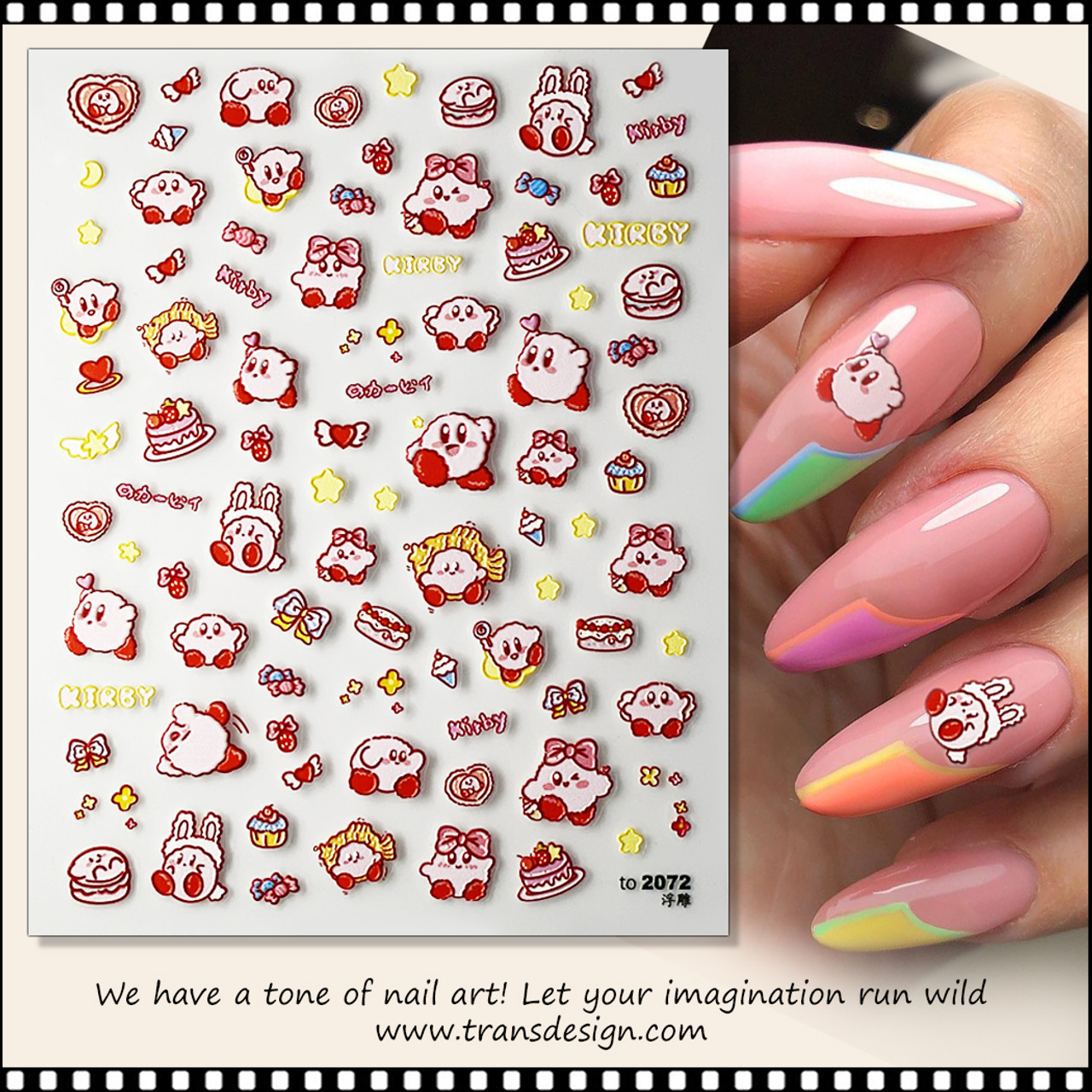 Nail Art Stickers 3D Logo Stickers 美甲贴纸字母国际大牌LOGO标志3d贴ins运动风网红指甲油贴纸不用泡水