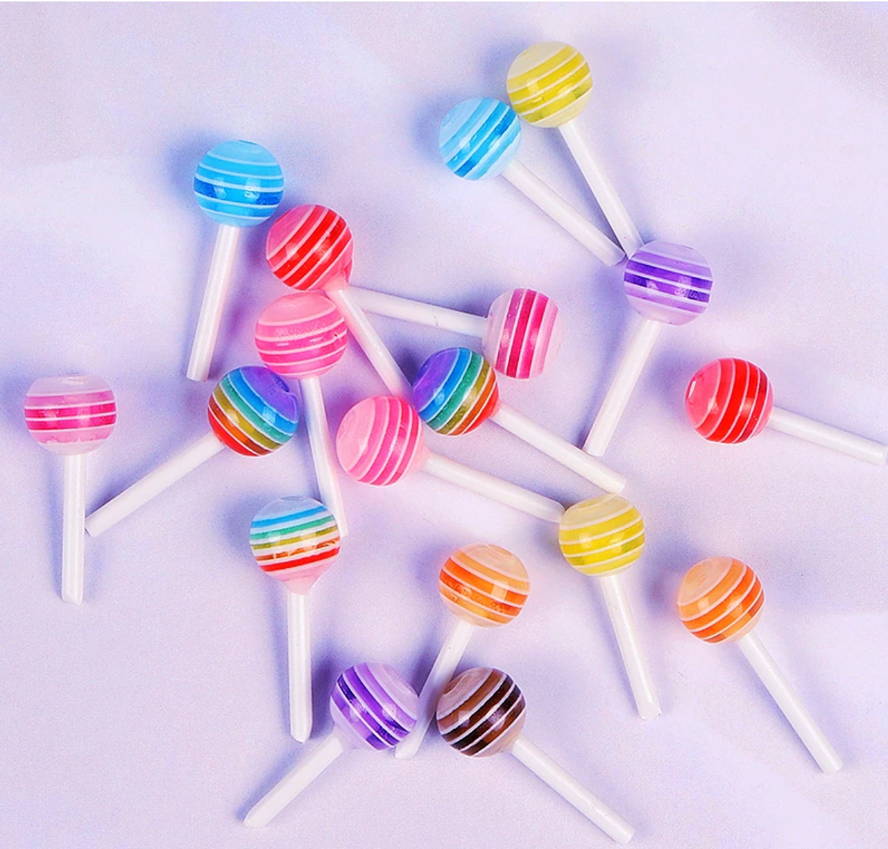 1Bag Mixed Resin Nail Art Charms Sweet Lollipops/Candy