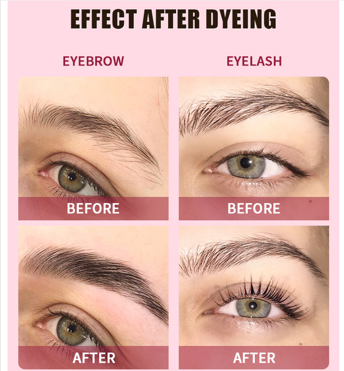 ICONSIGN Waterproof Eyebrow Dye Set - Long-Lasting Semi-Permanent