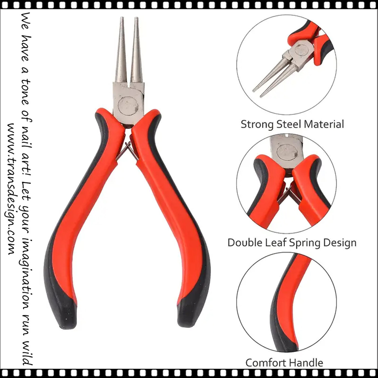 JEWELRY PLIER Round Nose Red/Black - TDI, Inc