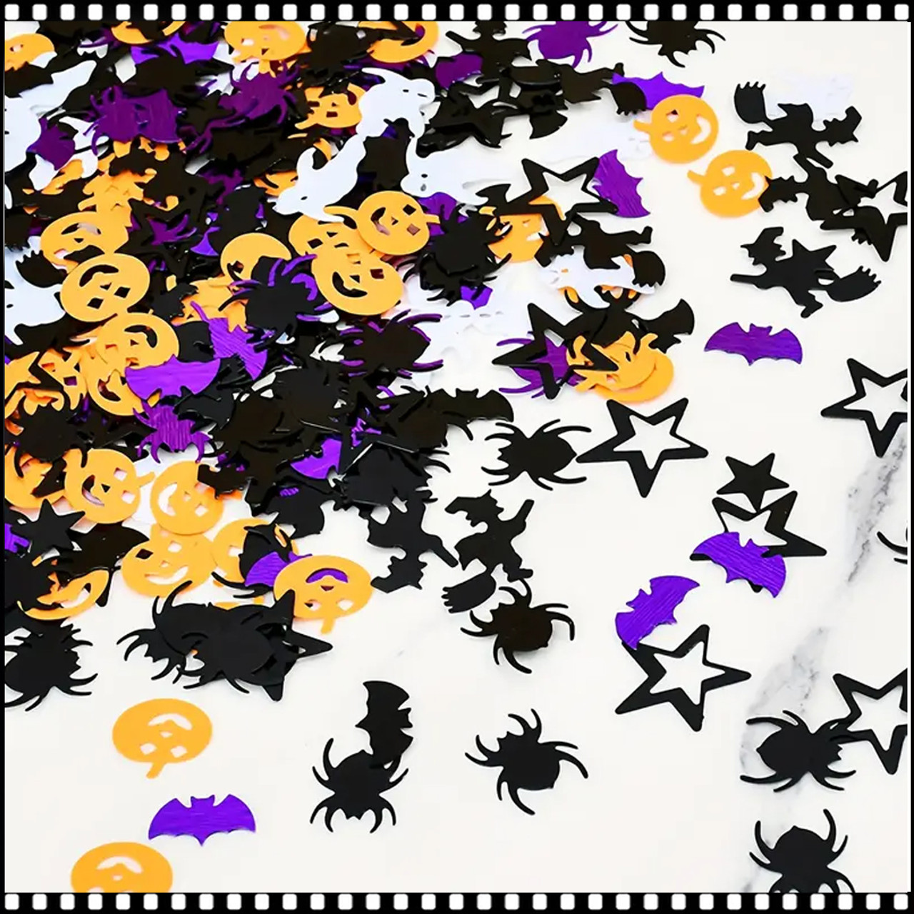 SPECIALTY GLITTER Halloween, Pumpkin, Spider, Bat, Star, Witch 7g/Pack