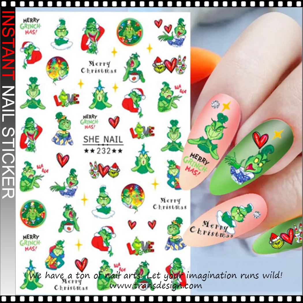 Grinch Nail Designs That Steal the Show