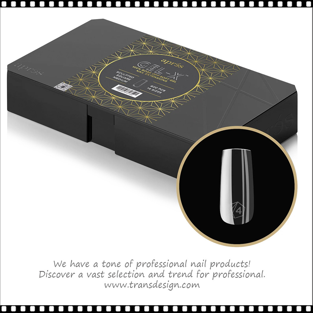 APRES Gel-X Sculpted Square Medium Tips 600pcs #APGX-S-SM - TDI, Inc