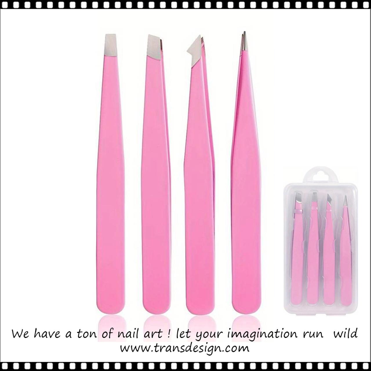 4 1/4 Rhinestone Curved Tweezers