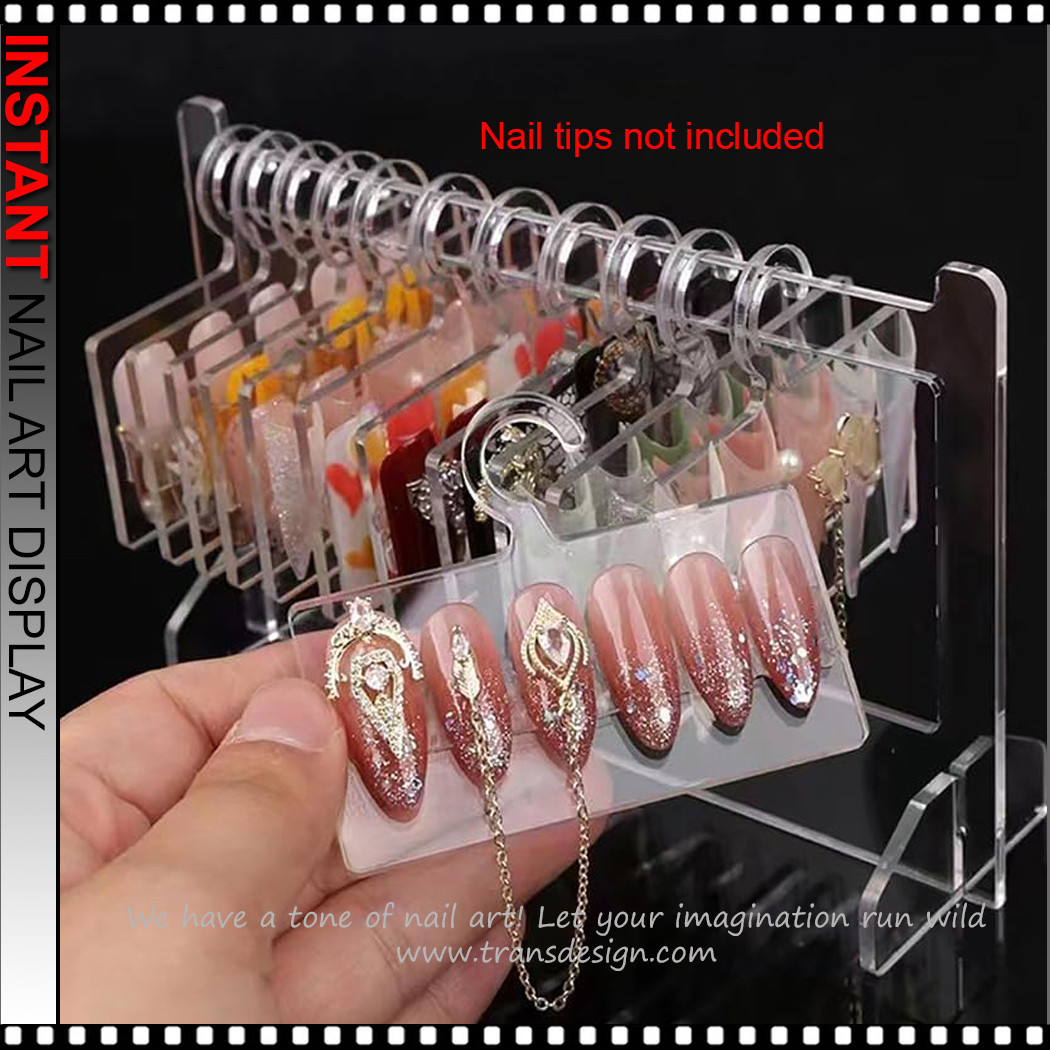INSTANT Acrylic Hook Style Nail Art Display Rack - TDI, Inc