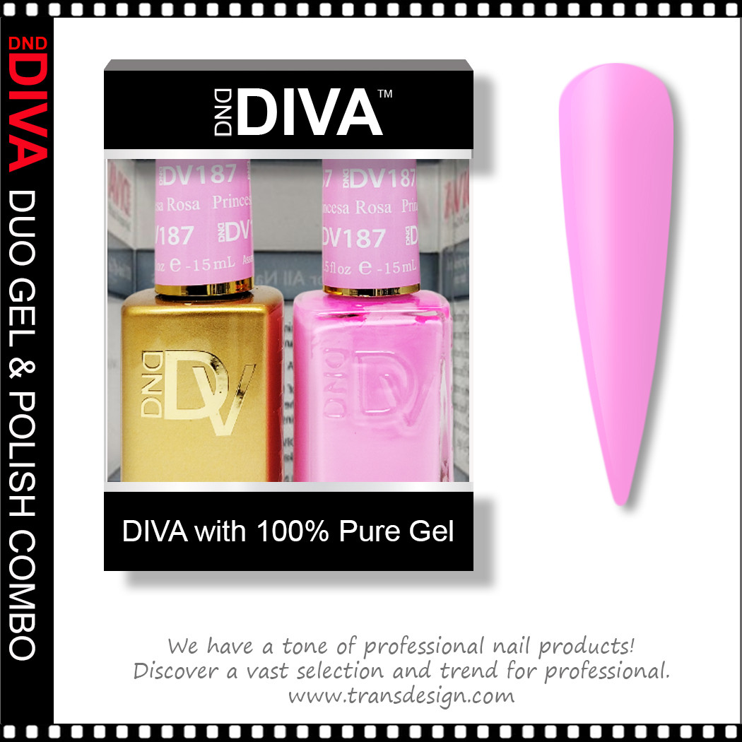 DIVA Gel Polish Duo - #187 Princesa Rosa - TDI, Inc