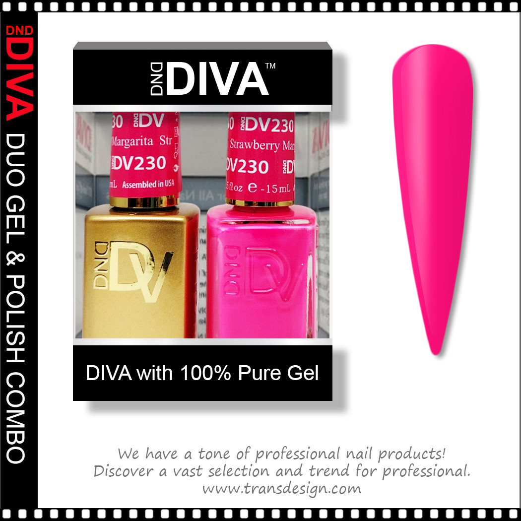 DIVA Gel Polish Duo - #230 Strawberry Margarita - TDI, Inc