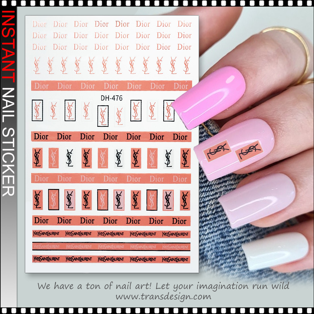 Dior✩付け爪＆ネイル305番 NAIL STICKER Brands Name Dior, Yves Saint Laurent #DH-476. - TDI, Inc