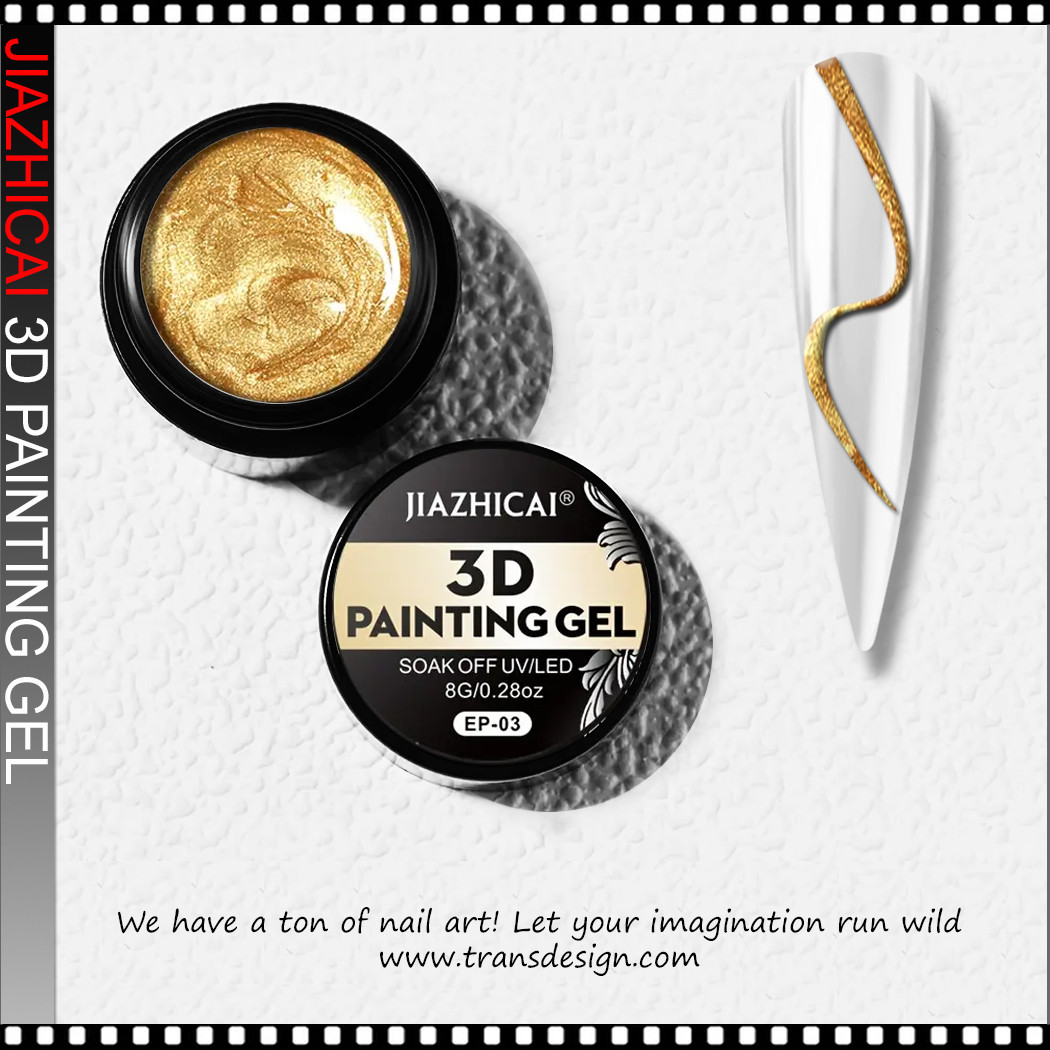 JIAZHICAI 3D Painting Gel, Metallic Gold - TDI, Inc