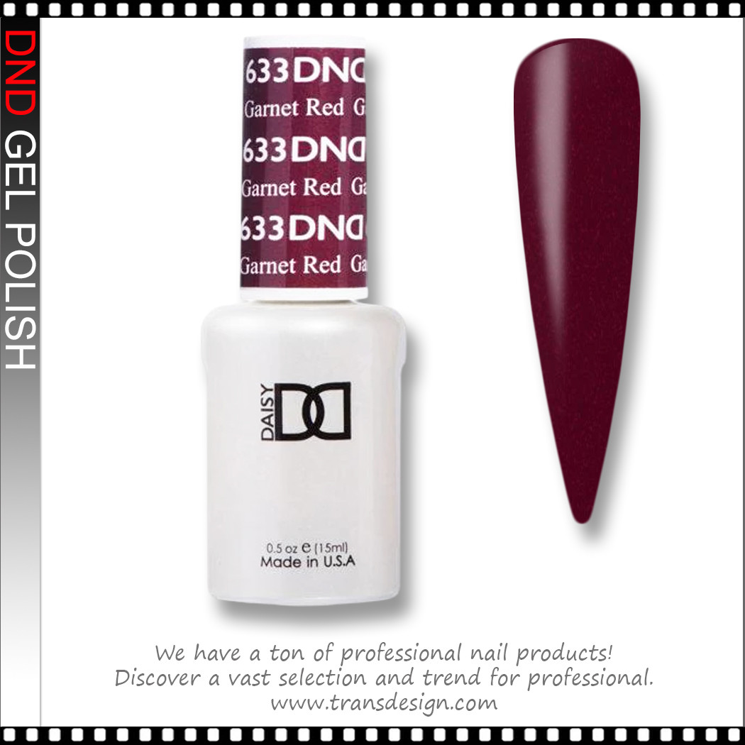 DND Gel Polish Garnet Red #633 - TDI, Inc