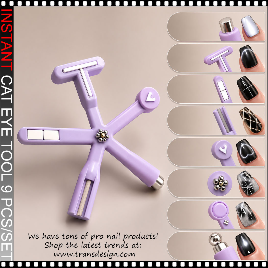 TOMY  ネールアート Magnetic Nail Art Multi-Tool 8-in-1 - TDI, Inc
