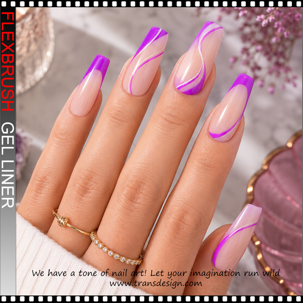 INSTANT Gel Nail Art Gel Liner, Neon Ochid 0.3oz. - TDI, Inc