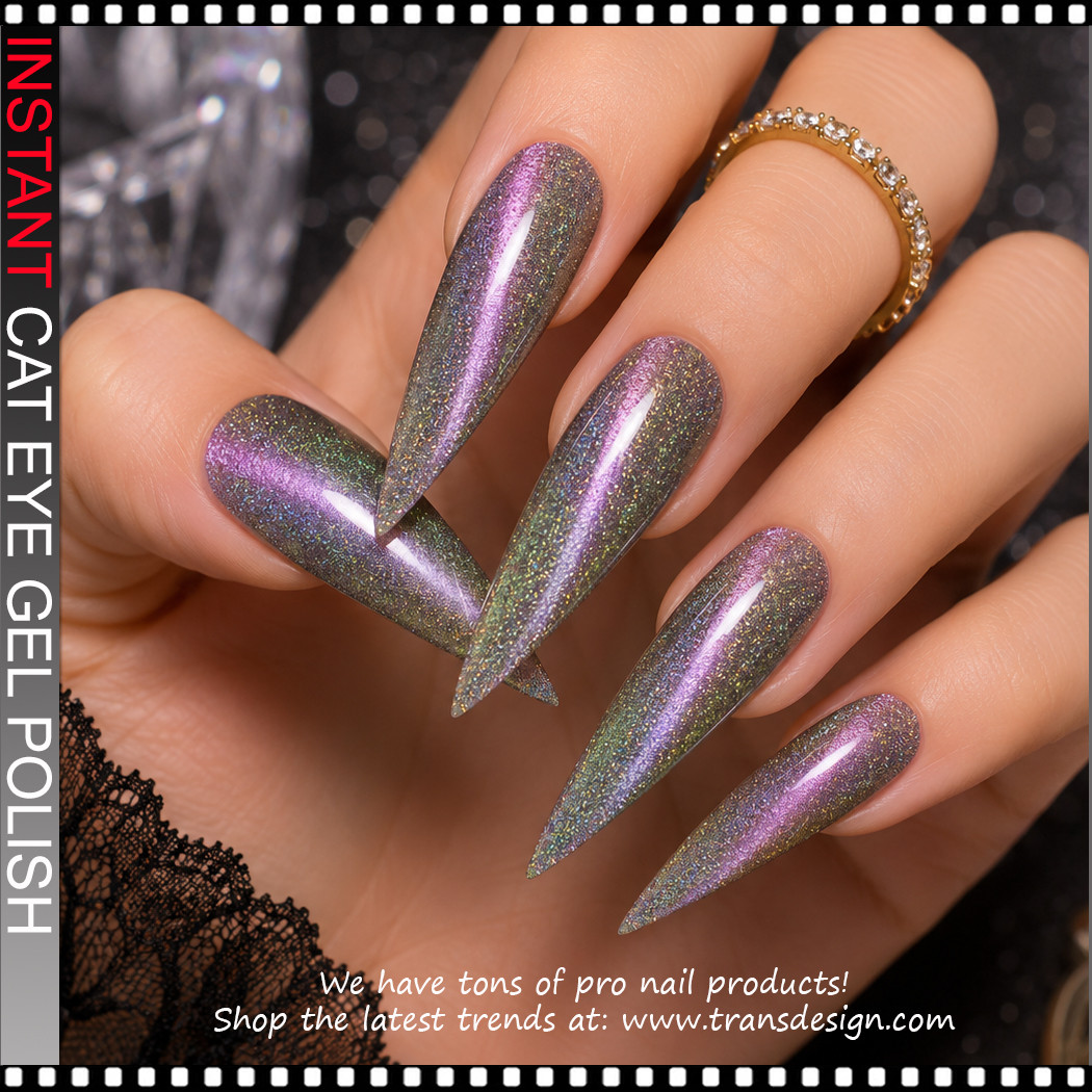 【一作限り】虹光のクリスタルキャット L336 INSTANT CAT EYE #36 Holographic Multi -Chrome 0.5oz. - TDI, Inc