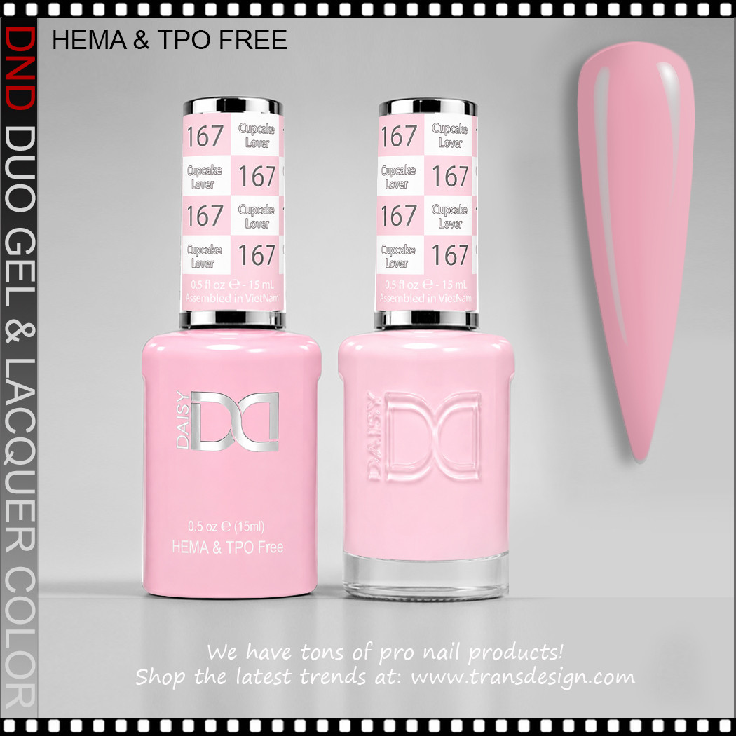 DND Gel Polish Duo HEMA & TPO-Free - #167 Cupcake Lover - TDI, Inc