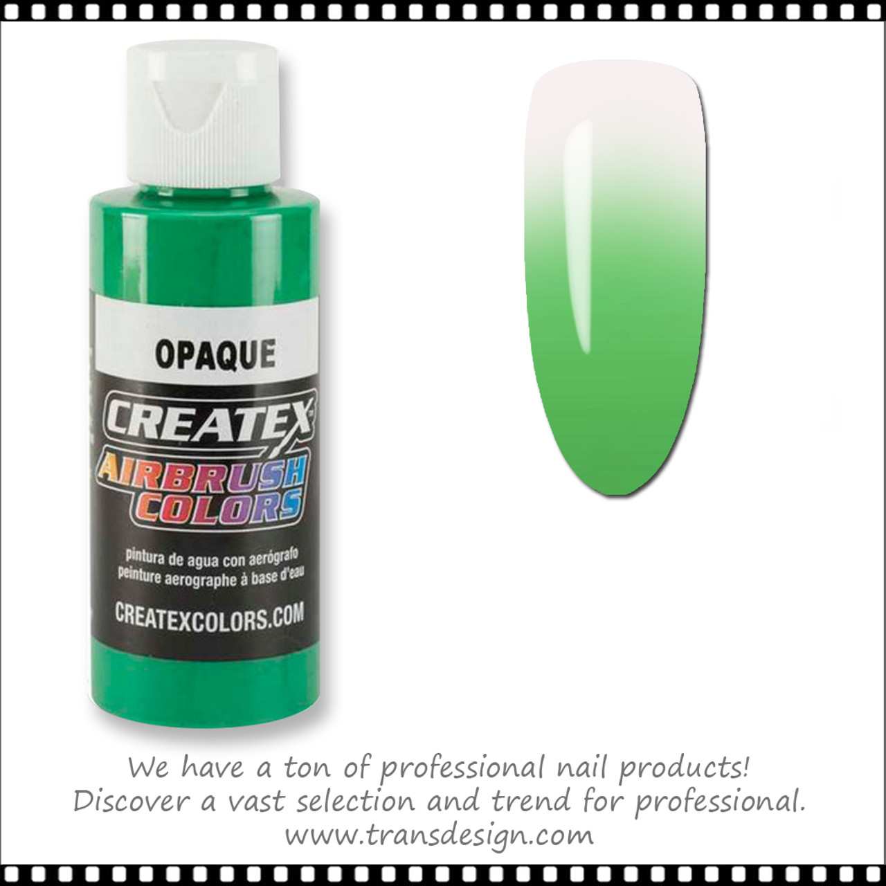 Createx Airbrush Color - 2 oz, Opaque Light Green