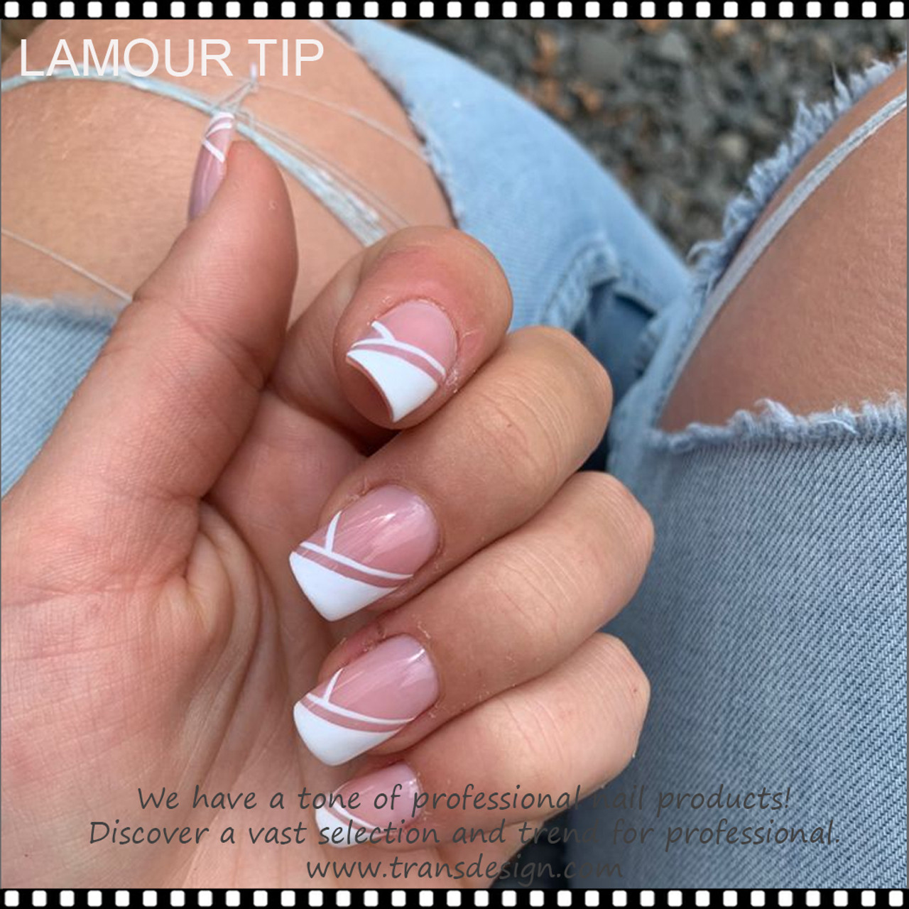Fine White Tip French Manicure – Nailbea Nails