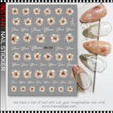 Patrick Star Writing Note NAIL STICKER – FLORAL BLOSSOMS WITH