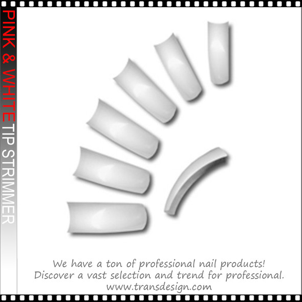 Metal Tip - Pink & White Trimmer 12 Tips/Set*