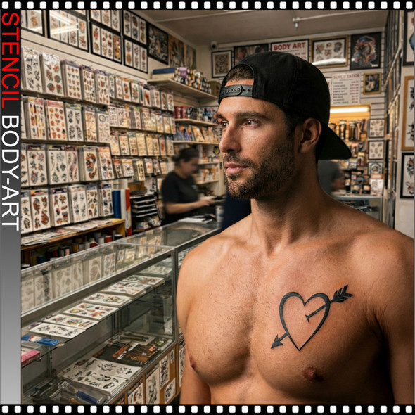 Body-Art Stencil - Love