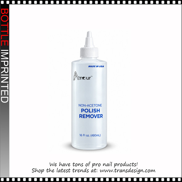 BOTTLE Imprinted 'POLISH REMOVER' with Twist Top Cap 8oz. *