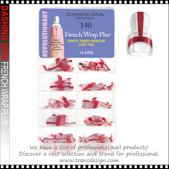 DASHING DIVA French Wrap Plus Thick/Deep Red 140/Box DASHING DIVA French Wrap Plus Thick/Deep Red 140/Box