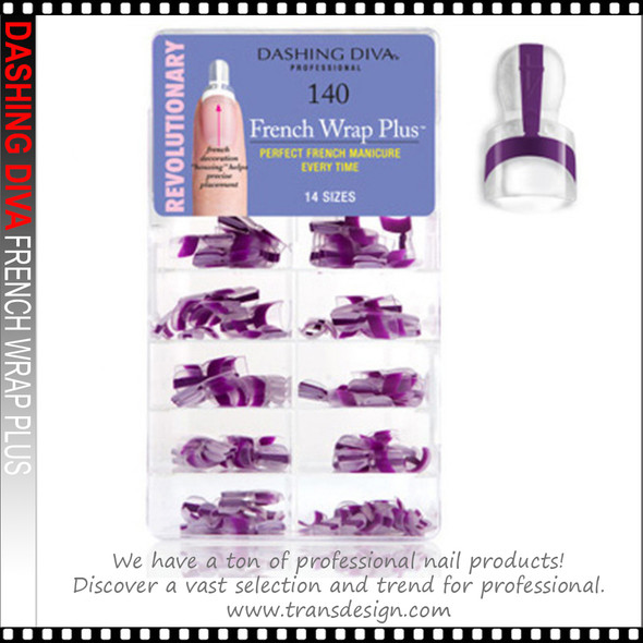 DASHING DIVA French Wrap Plus Thin/Permanent Violet 140/Box #DFWP018