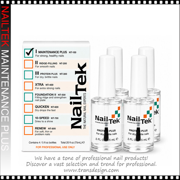 NAILTEK-Maintenance Plus I 0.5oz 4/Box*