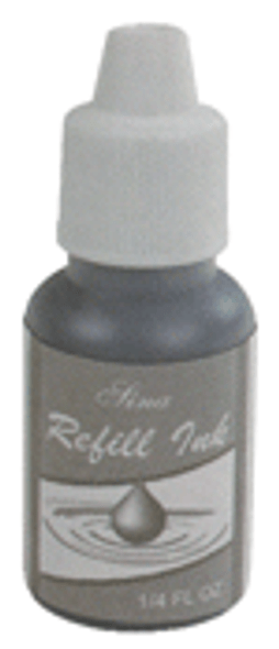SINA - Refill Ink For Nail Design Pen Silver 1/4oz *