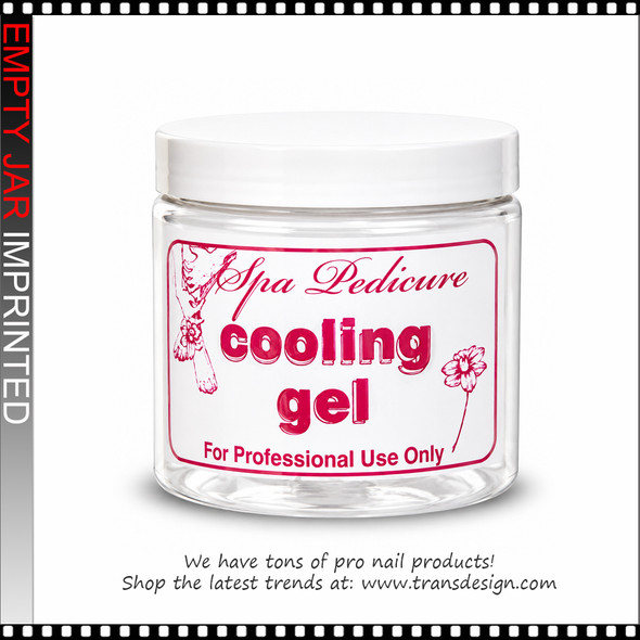 EMPTY JAR - Imprinted  "COOLING GEL" 16oz.