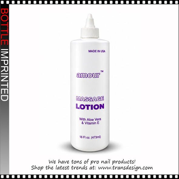 BOTTLE Imprinted 'LOTION' Purple with Twist Top Cap 16oz. *
