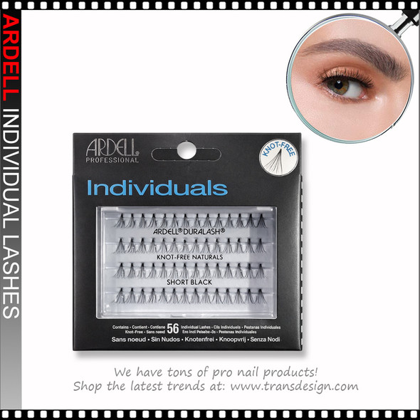 ARDELL DURALASH Natural Individual Knot-Free Flares Short, Black 72/Box